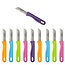 RÖR Solingen Schilmesjes – RVS Lemmet – Kunststof Handvat – 16 cm – Mix Kleuren – Set van 10