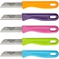 RÖR Solingen Schilmesjes – RVS Lemmet – Kunststof Handvat – 16 cm – Mix Kleuren – Set van 10