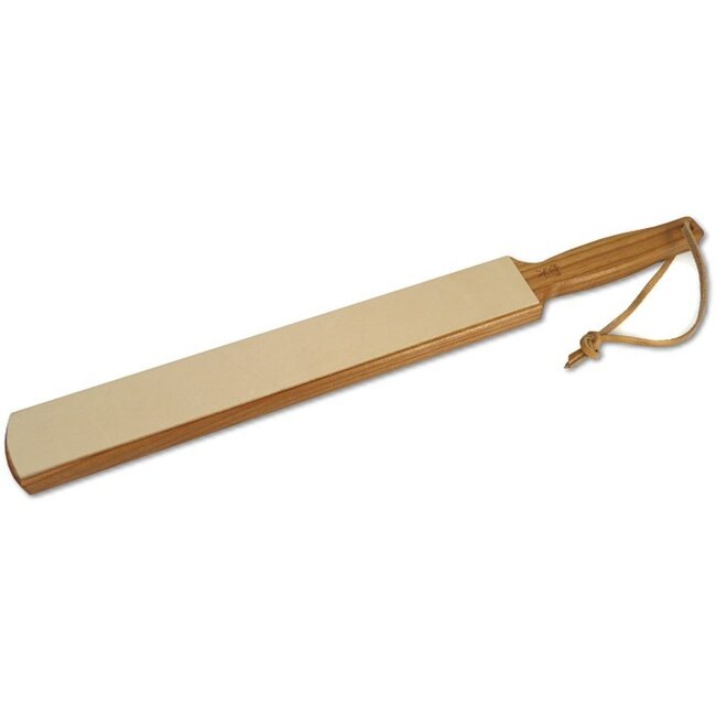 Robert Herder Aanzetriem – Strop Leder op Kersenhouten Houder – Lengte 44 cm