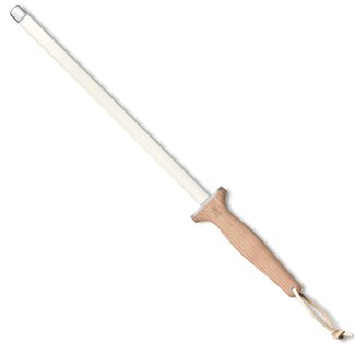 Robert Herder Aanzetstaal Keramisch – Korrel 600 – Lengte 31 cm – Corundin – Heft Kersenhout