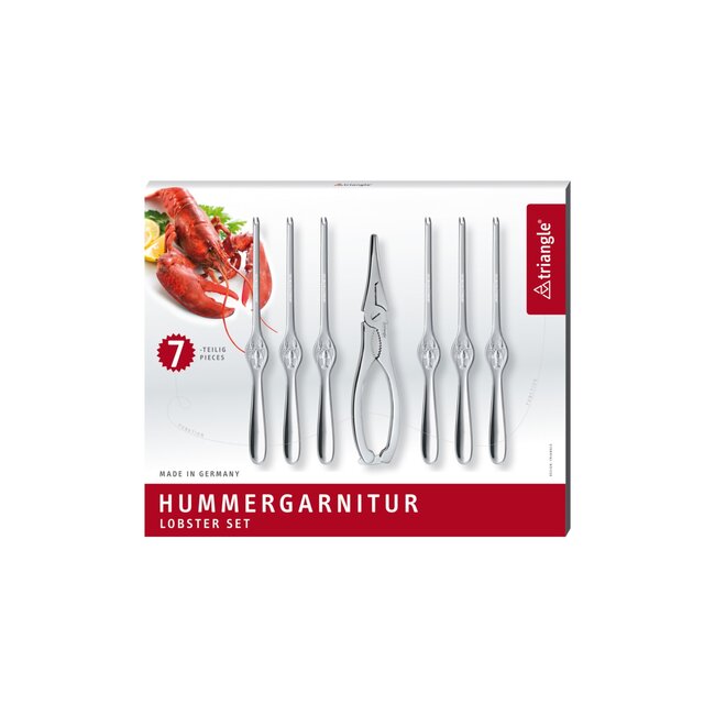 Triangle Luxe Kreeftenset – 7-delig – RVS – Solingen – Voor de Ultieme Eetervaring