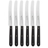 Robert Herder Robert Herder POM Ontbijtmes / Tafelmes met Kartel - RVS - Lemmet 12 cm - Zwart - 6 Stuks Robert Herder Robert Herder POM Ontbijtmes / Tafelmes met Kartel - RVS - Lemmet 12 cm - Zwart - 6 Stuks