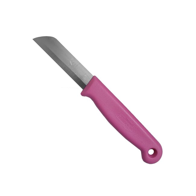 Solingen Schilmesje – RVS Glad – 16 cm met Blade Cover – Roze – 5 Stuks