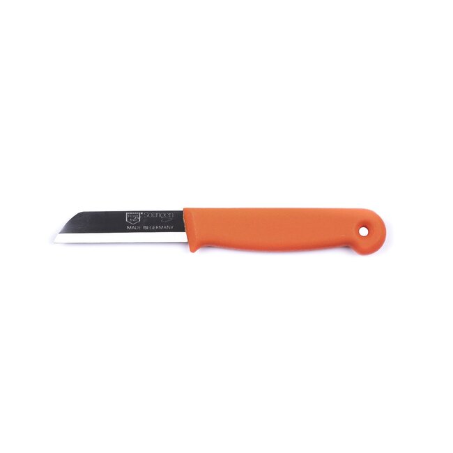 Solingen Schilmesje – RVS Glad – 16 cm met Blade Cover – Oranje – 5 Stuks