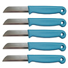 Solingen Solingen Schilmesje - RVS Glad - 16 cm met "Blade Cover" - Blauw - 5 Stuks Solingen Solingen Schilmesje - RVS Glad - 16 cm met "Blade Cover" - Blauw - 5 Stuks