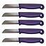 Solingen Schilmesje – RVS Glad – 16 cm met Blade Cover – Paars – 5 Stuks