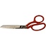 Mundial Professionele Stofschaar 15 cm – RVS – Rood Gelakt met Microvertanding
