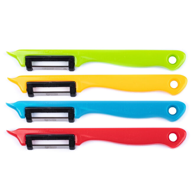 Solingen Dunschiller Enkel Mes – voor Fruit- en Groenteschiller – Kunststof – Mix – 4 Delig