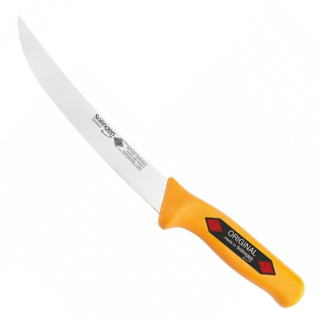 Eikaso Solingen Vleesmes 26 cm – Semi-Flexibel Lemmet – Geel Handvat