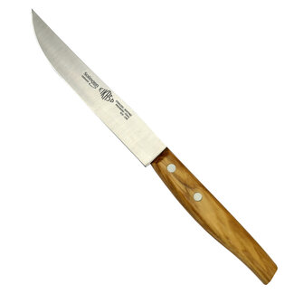 Eikaso Solingen Solingen Steakmes – Glad Lemmet 12 cm – Olijfhouten Heft