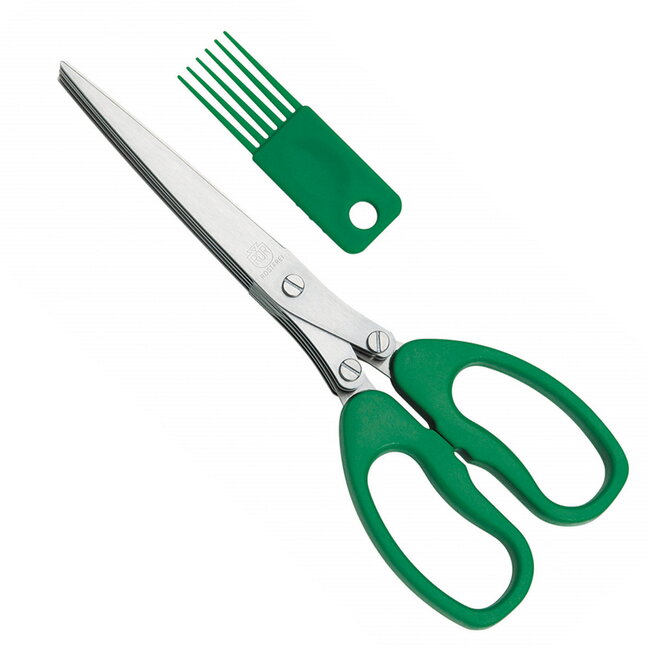 RÖR Solingen Kruidenschaar met 5 Messen – Kunststof Heft – 19 cm – RVS