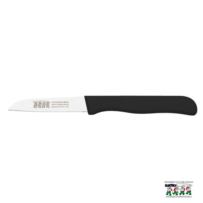 Von Der Kohlen Schilmesje Recht – Kunststof Handvat – RVS Lemmet 75 mm – Zwart