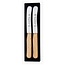 RÖR Solingen Ontbijtmes Buckels – Lemmet 11,5 cm – Beukenhout – 2 stuks