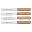 RÖR Solingen Ontbijtmes Buckels – Lemmet 11,5 cm – Beukenhout – 4 stuks