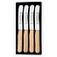 RÖR Solingen Ontbijtmes Buckels – Lemmet 11,5 cm – Beukenhout – 4 stuks