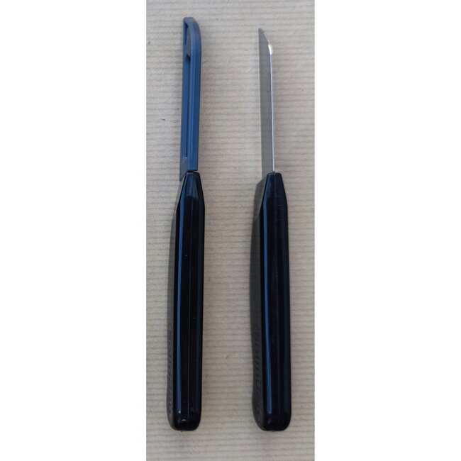 Solingen Schilmesje Robuust Handvat – RVS Glad – 16 cm met Blade Cover – Zwart