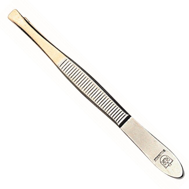 RÖR Solingen Epileer Tweezer / Pincet – 75 mm – Recht – RVS – Verguld