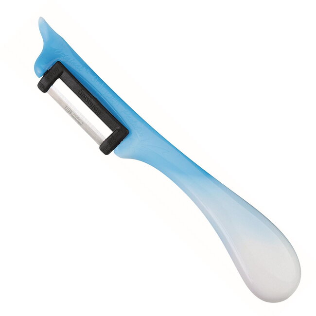 RÖR Solingen Dunschiller Star – Kunststof – Enkel Mes – 19 cm – Bi-color – Blauw