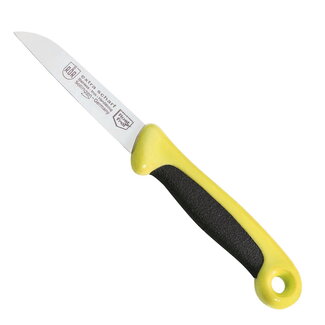 RÖR Solingen Schilmesje Extra Grip – RVS Lemmet Recht – 17,5 cm – Zwart met Geel