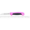 RÖR Solingen RÖR Solingen Schilmesje Extra Grip - RVS Lemmet Recht - 17.5 cm - Zwart met Roze RÖR Solingen RÖR Solingen Schilmesje Extra Grip - RVS Lemmet Recht - 17.5 cm - Zwart met Roze
