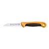 RÖR Solingen RÖR Solingen Schilmesje Extra Grip - RVS Lemmet Recht - 17.5 cm - Zwart met Oranje RÖR Solingen RÖR Solingen Schilmesje Extra Grip - RVS Lemmet Recht - 17.5 cm - Zwart met Oranje