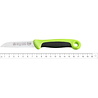 RÖR Solingen RÖR Solingen Schilmesje Extra Grip - RVS Lemmet Recht - 17.5 cm - Zwart met Groen RÖR Solingen RÖR Solingen Schilmesje Extra Grip - RVS Lemmet Recht - 17.5 cm - Zwart met Groen