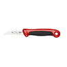 RÖR Solingen RÖR Solingen Schilmesje Extra Grip - RVS Lemmet Krom - 15 cm - Zwart met Rood RÖR Solingen RÖR Solingen Schilmesje Extra Grip - RVS Lemmet Krom - 15 cm - Zwart met Rood