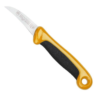 RÖR Solingen Schilmesje Extra Grip - RVS Lemmet Krom - 15 cm - Zwart met Oranje