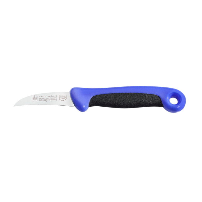 RÖR Solingen Schilmesje Extra Grip – RVS Lemmet Krom – 15 cm – Zwart met Blauw