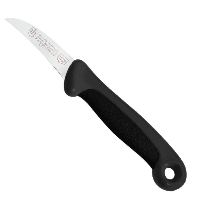 RÖR Solingen Schilmesje Extra Grip – RVS Lemmet Krom – 15 cm – Zwart met Zwart