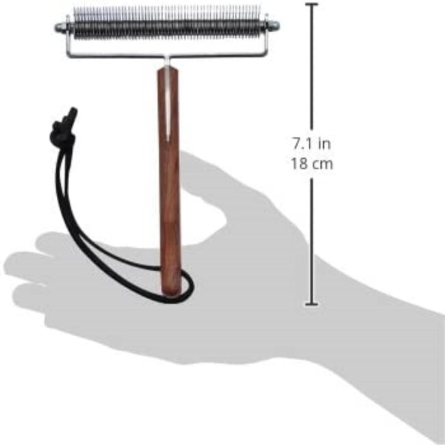 Mars Coat-King Uitdunkam voor Paarden – Extra Fijn 1,5 mm – 60 Messen – FSC Houten Handvat