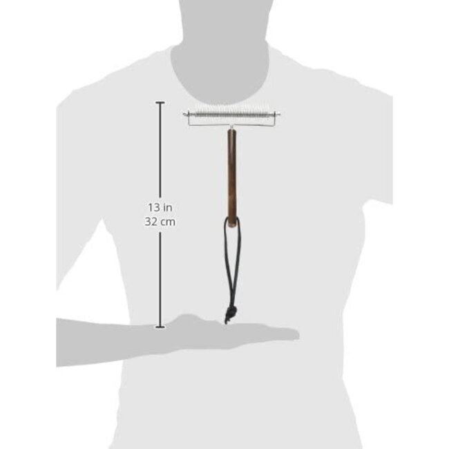 Mars Coat-King Uitdunkam voor Paarden – Extra Fijn 1,5 mm – 60 Messen – FSC Houten Handvat