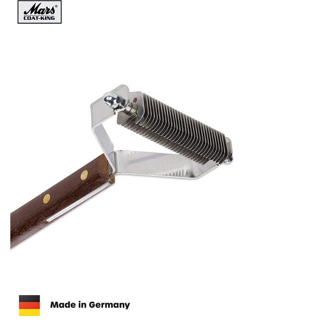 Mars Coat-King Uitdunkam voor Dieren – Extra Fijn 1,5 mm – 33 Messen – FSC Houten Handvat