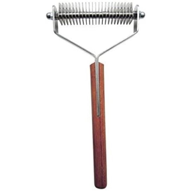 Mars Coat-King Uitdunkam voor Dierenvachten – Middel 2,5 mm – 23 Messen – FSC Houten Handvat