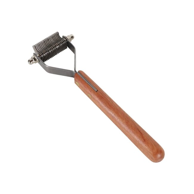 Mars Coat-King Uitdunkam voor Dieren – Extra Fijn 1,5mm – 20 Messen – FSC Houten Handvat