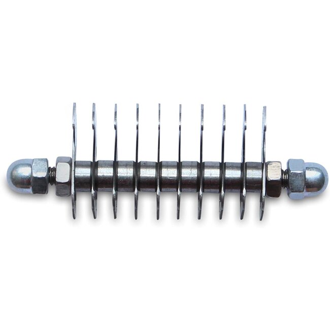 Mars Coat-King Uitdunkam voor Dierenvachten – Fijn 2,5 mm – 10 Messen – Houten Handvat