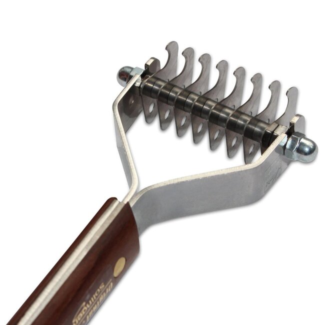 Mars Coat-King Uitdunkam voor Dierenvachten – Grof 5mm – 8 Messen – FSC Houten Handvat