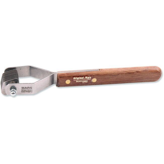 Mars Coat-King Uitdunkam voor Dieren – Mini Fijn – 1,5 mm – 10 Messen – FSC Houten Handvat