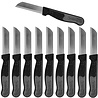 Solingen Solingen Schilmesje Robuust Handvat - RVS Glad - 16 cm met "Blade Cover" - Zwart Glitter - 10 stuks Solingen Solingen Schilmesje Robuust Handvat - RVS Glad - 16 cm met "Blade Cover" - Zwart Glitter - 10 stuks