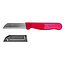 Solingen Schilmesje Robuust Handvat – RVS Glad – 16 cm met Blade Cover – Rood Glitter