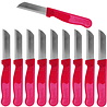 Solingen Solingen Schilmesje Robuust Handvat - RVS Glad - 16 cm met "Blade Cover" - Rood Glitter - 10 stuks Solingen Solingen Schilmesje Robuust Handvat - RVS Glad - 16 cm met "Blade Cover" - Rood Glitter - 10 stuks