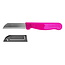 Solingen Schilmesje Robuust Handvat – RVS Glad – 16 cm met Blade Cover – Roze Glitter – 10 stuks