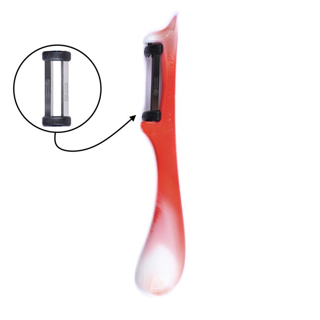 Solingen Dunschiller Star – Dubbel Mes – 19 cm – Bi-Color – Wit met Rood