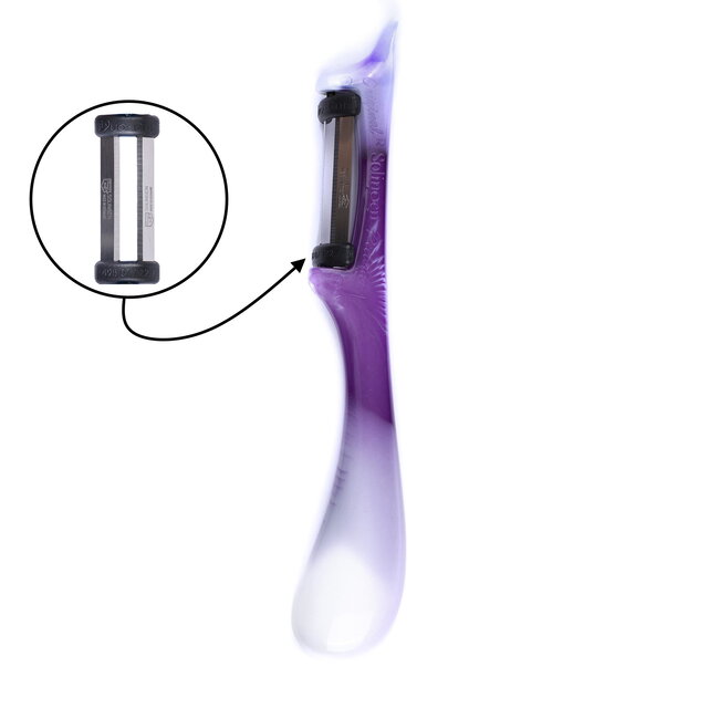 Solingen Dunschiller Star – Dubbel Mes – 19 cm – Bi-Color – Wit met Paars