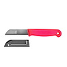 Solingen Solingen Schilmesje - RVS - Glad - 16 cm met "Blade Cover" - Neon Rood Solingen Solingen Schilmesje - RVS - Glad - 16 cm met "Blade Cover" - Neon Rood