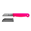 Solingen Schilmesje – RVS – Glad – 16 cm met Blade Cover – Neon Roze