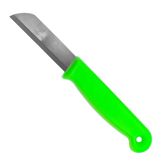 Solingen Schilmesje – RVS – Glad – 16 cm met Blade Cover – Neon Groen