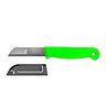 Solingen Solingen Schilmesje - RVS - Glad - 16 cm met "Blade Cover" - Neon Groen Solingen Solingen Schilmesje - RVS - Glad - 16 cm met "Blade Cover" - Neon Groen