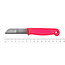 Solingen Schilmesje – RVS – Glad – 16 cm met Blade Cover – Neon Rood – 10 stuks