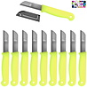 Solingen Solingen Schilmesje - RVS - Glad - 16 cm met "Blade Cover" - Neon Geel - 10 stuks Solingen Solingen Schilmesje - RVS - Glad - 16 cm met "Blade Cover" - Neon Geel - 10 stuks